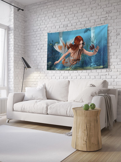 Фотопанно на стену «Поиски русалки»