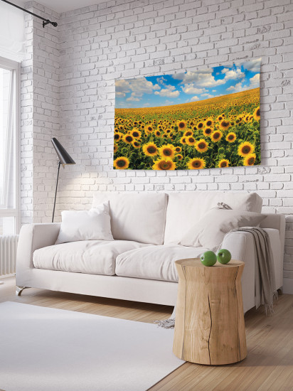 Фотопанно на стену «Поле подсолнухов»