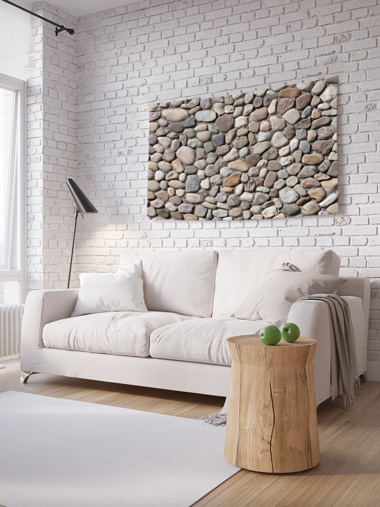 Фотопанно на стену «Полотно из гальки» | JoyArty