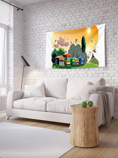 Фотопанно на стену «Пчелиная работа»