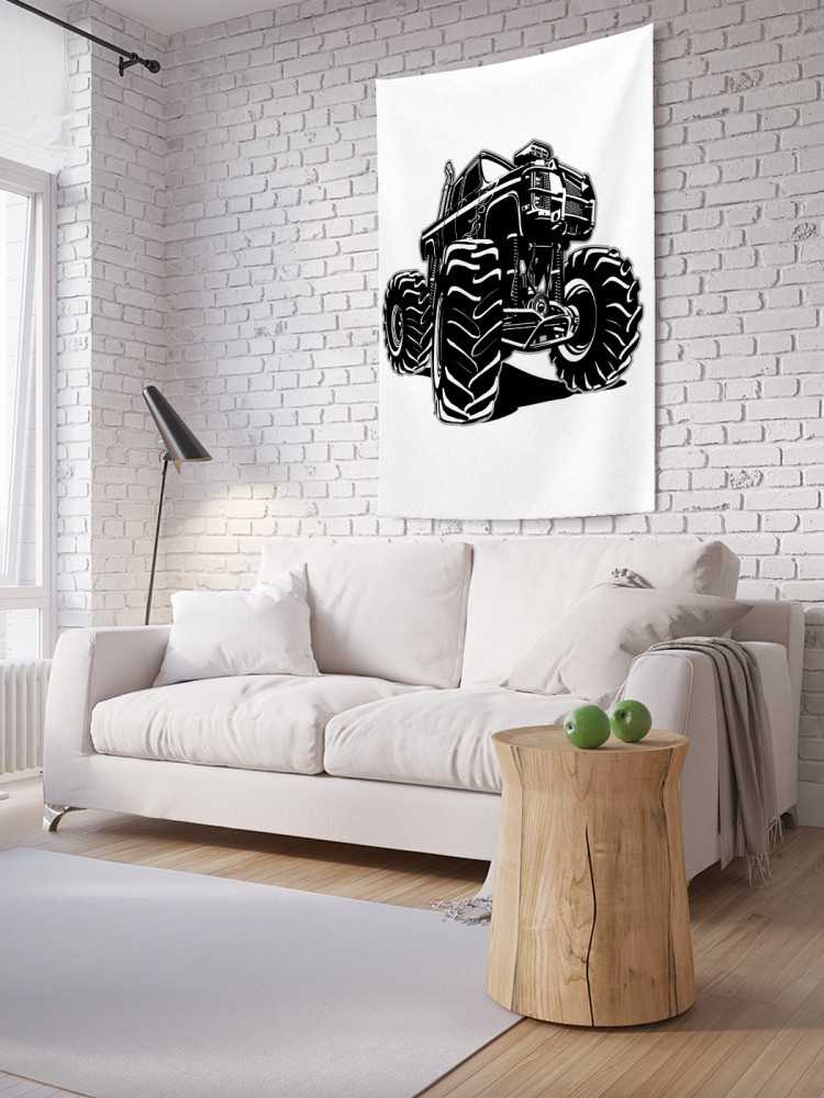 Фотопанно на стену «Легковик Монс-трек» | JoyArty