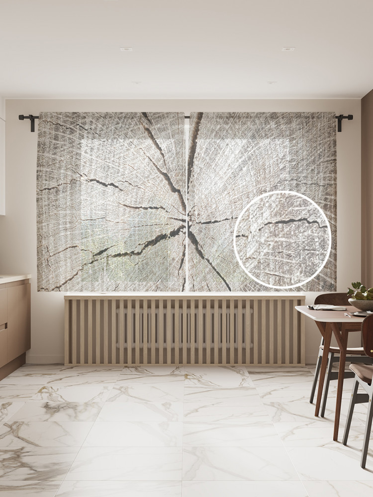 Комплект тюлей «Пороки дерева» | JoyArty