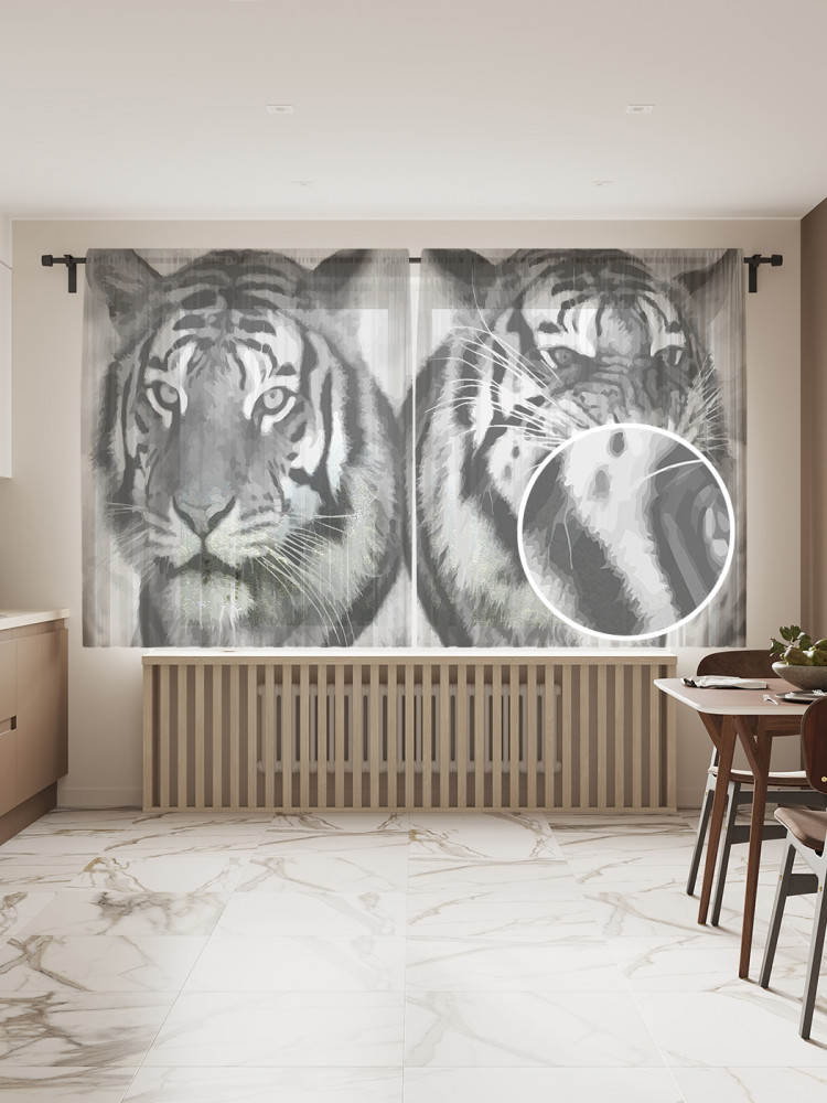 Комплект тюлей «Разница характеров» | JoyArty