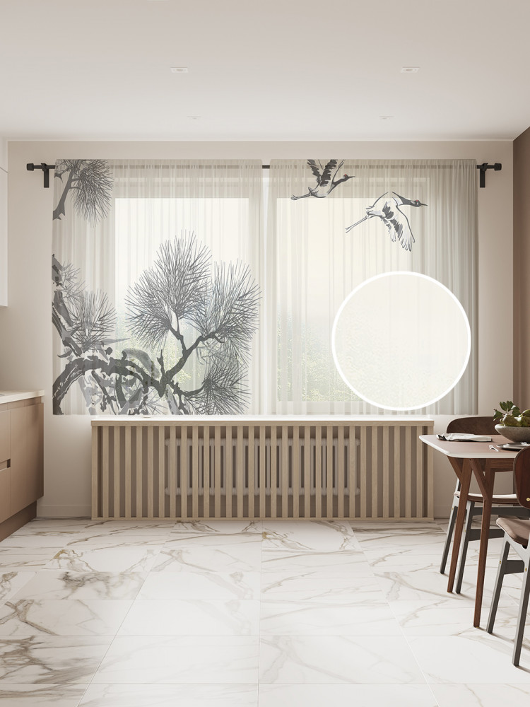 Комплект тюлей «Сезонный перелет» | JoyArty