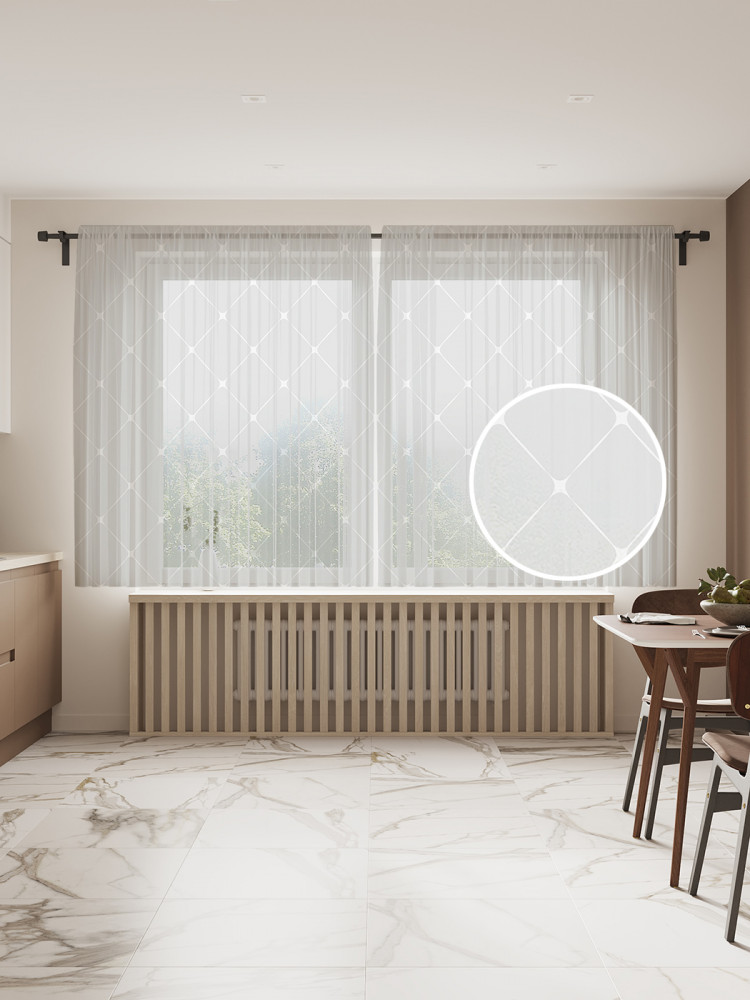 Комплект тюлей «Точечные соединения» | JoyArty