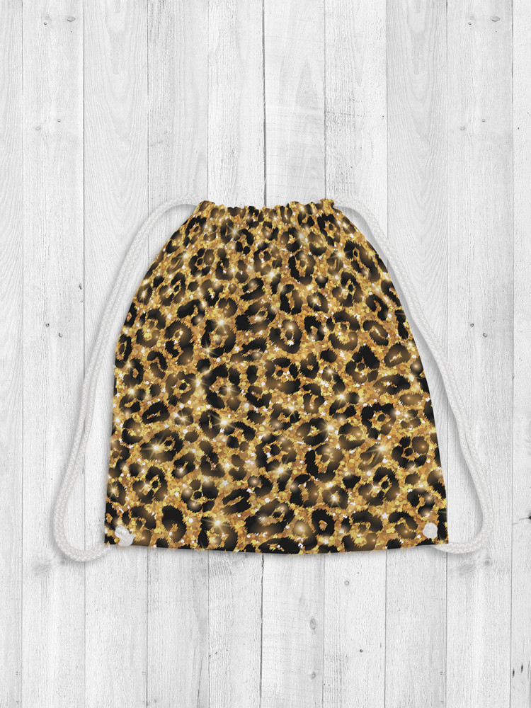 Сумка-мешок для обуви и вещей «Леопардовый узор» | JoyArty
