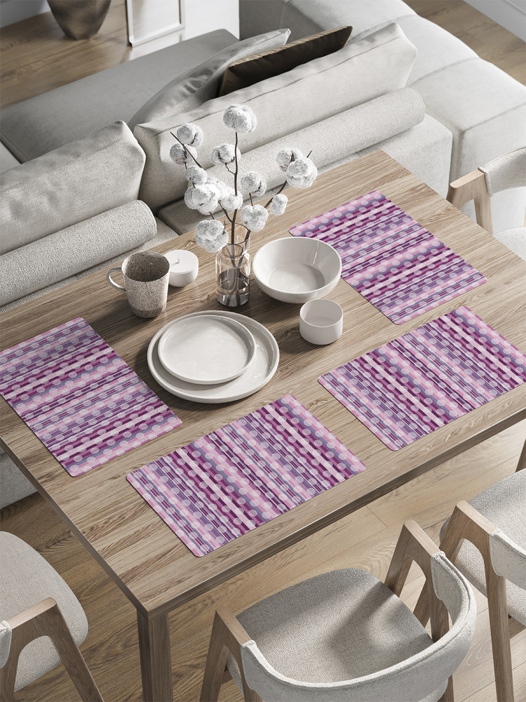 Комплект плейсматов «Абстракция кругов» | JoyArty