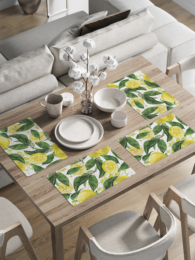 Комплект плейсматов «Дерево лимона» | JoyArty