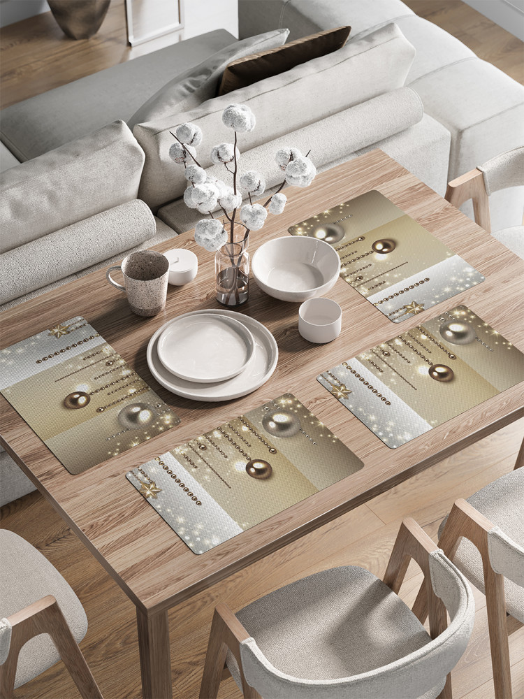 Комплект плейсматов «Новогодний блеск» | JoyArty