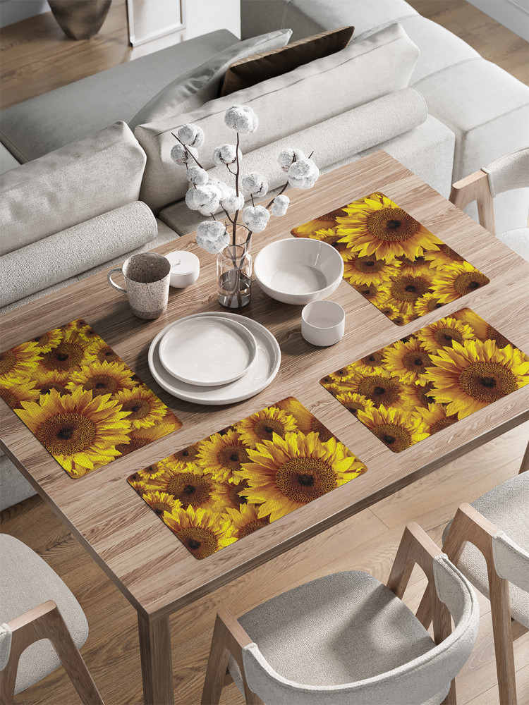 Комплект плейсматов «Подсолнухи» | JoyArty