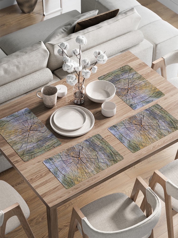 Комплект плейсматов «Срез дерева» | JoyArty