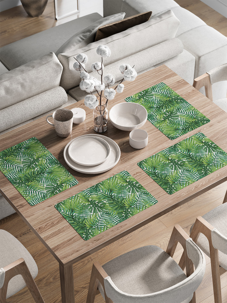 Комплект плейсматов «Тропические листья» | JoyArty