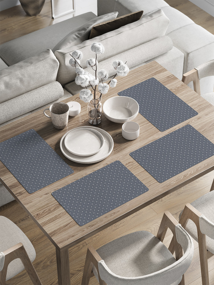 Комплект плейсматов «Цветочная геометрия» | JoyArty