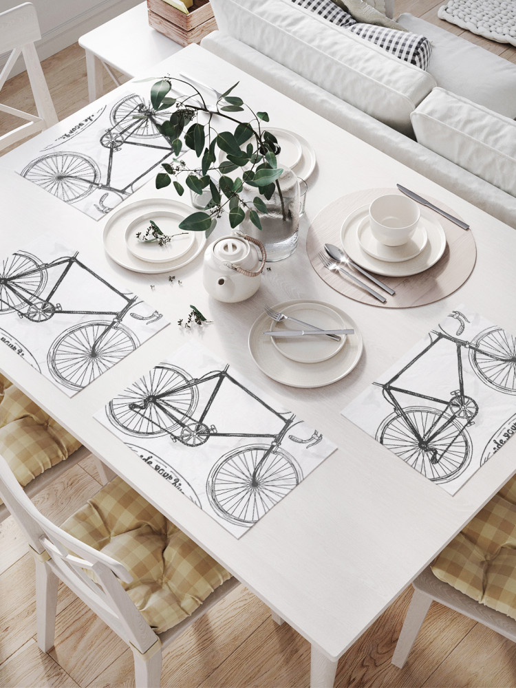 Комплект плейсматов «Веди свой велосипед» | JoyArty