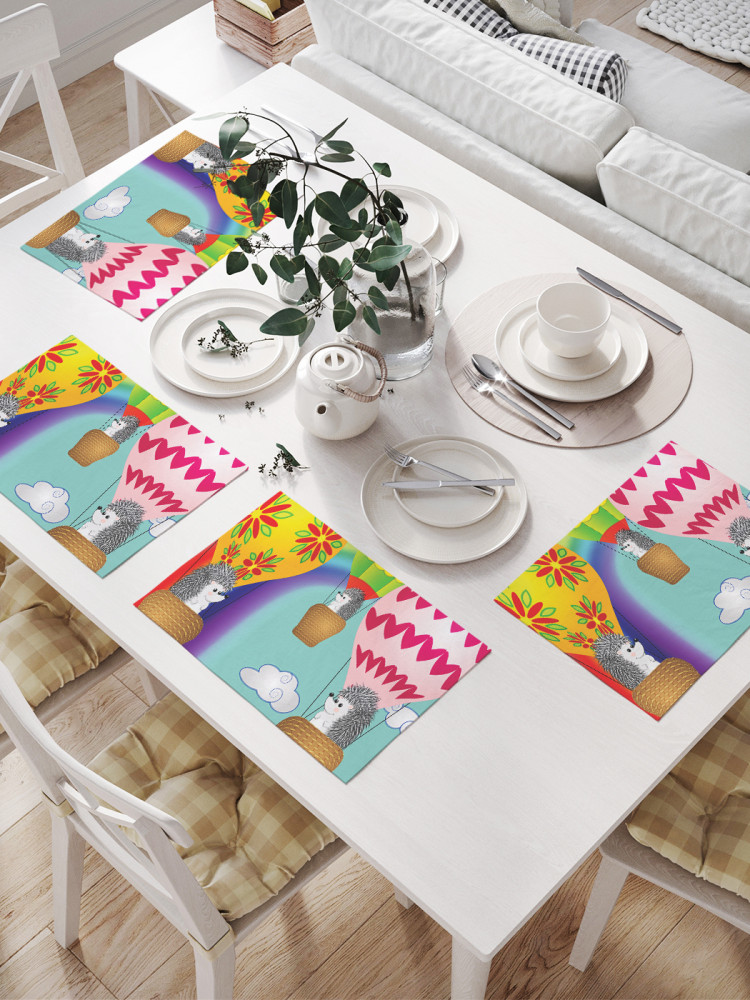 Комплект плейсматов «На воздушных шарах» | JoyArty