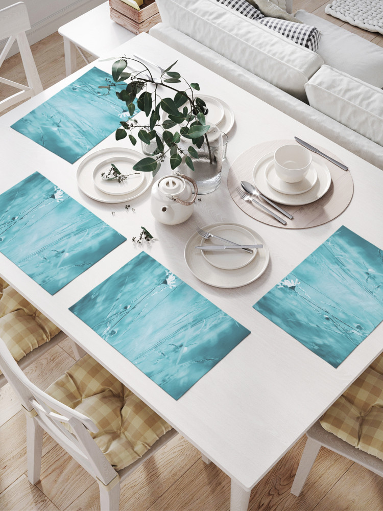 Комплект плейсматов «Ночной цветок» | JoyArty