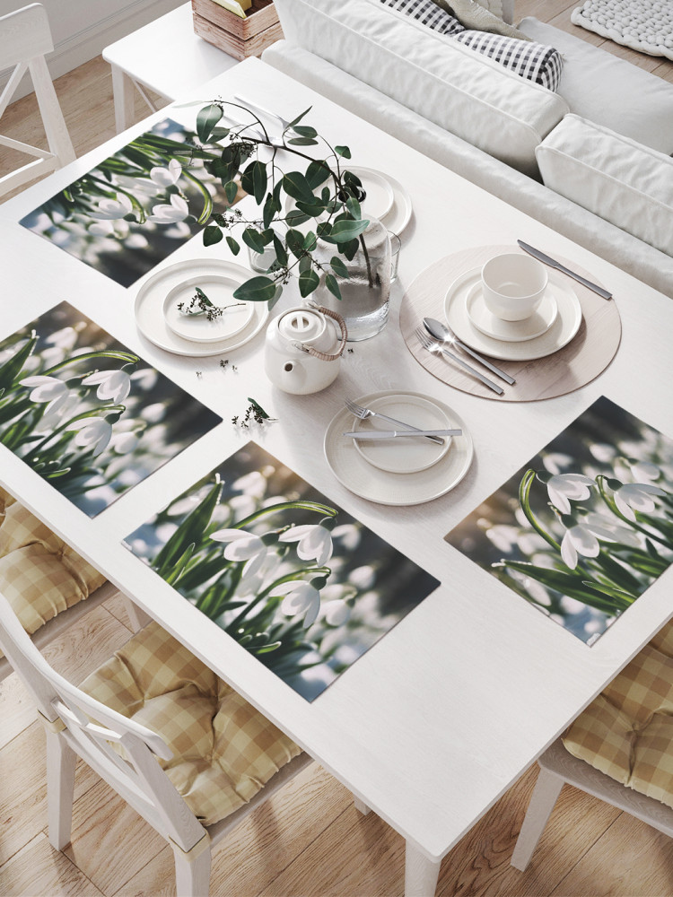 Комплект плейсматов «Подснежник в лесу» | JoyArty