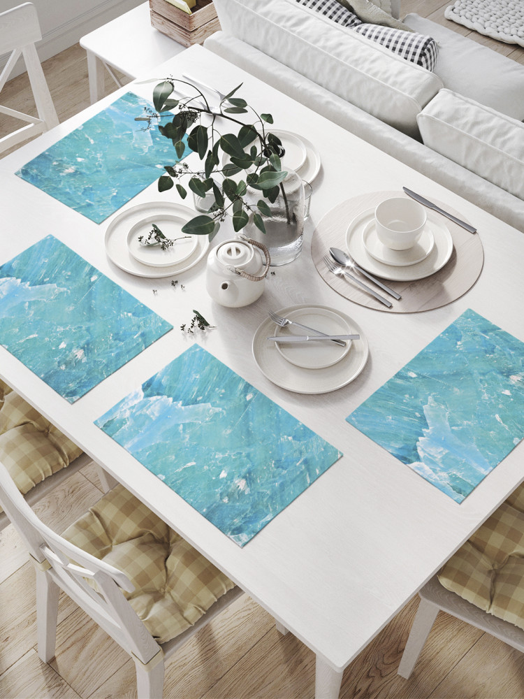 Комплект плейсматов «Прозрачный лед» | JoyArty