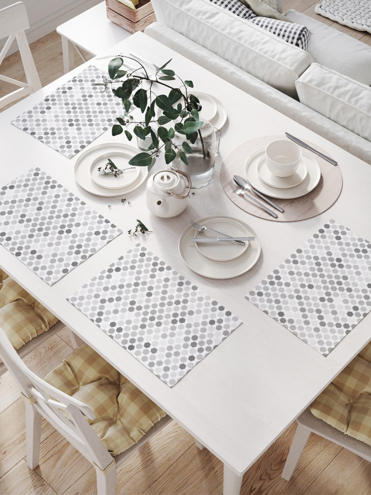 Комплект плейсматов «Фигурные изменения» | JoyArty