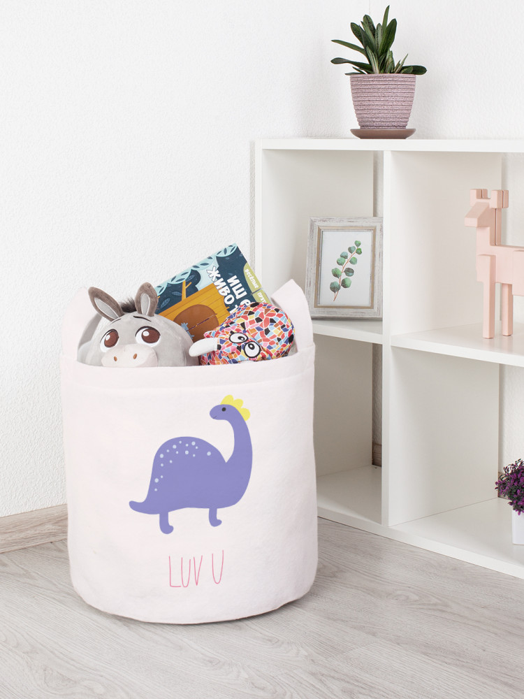 Корзина для хранения игрушек «Люблю тебя» | JoyArty