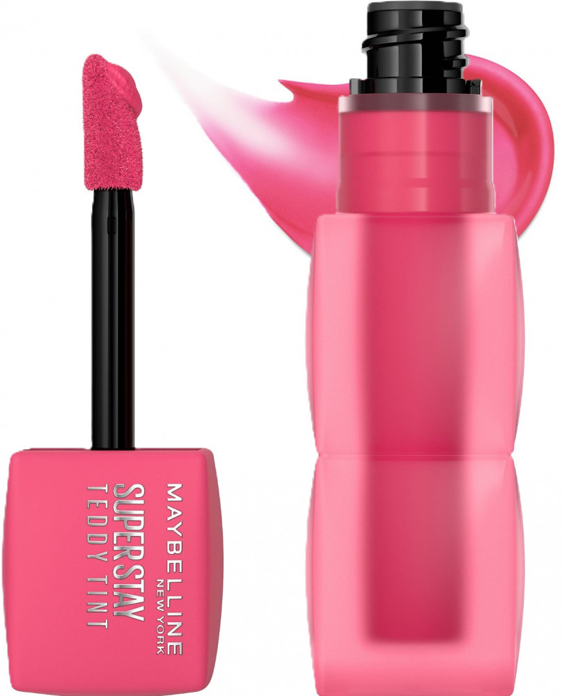 Тинт для губ «Teddy Tint», тон 45 Pinky Promise | Super Stay | Maybelline New York