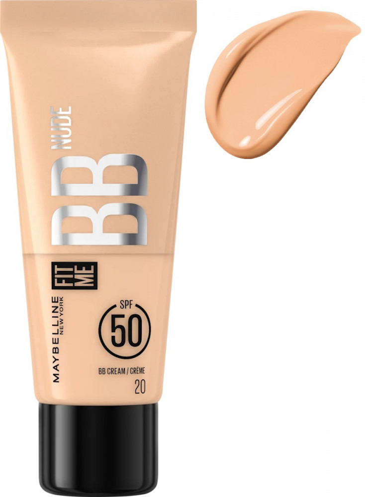 BB-крем для лица «Nude» SPF50, оттенок 20 | Fit Me | Maybelline New York