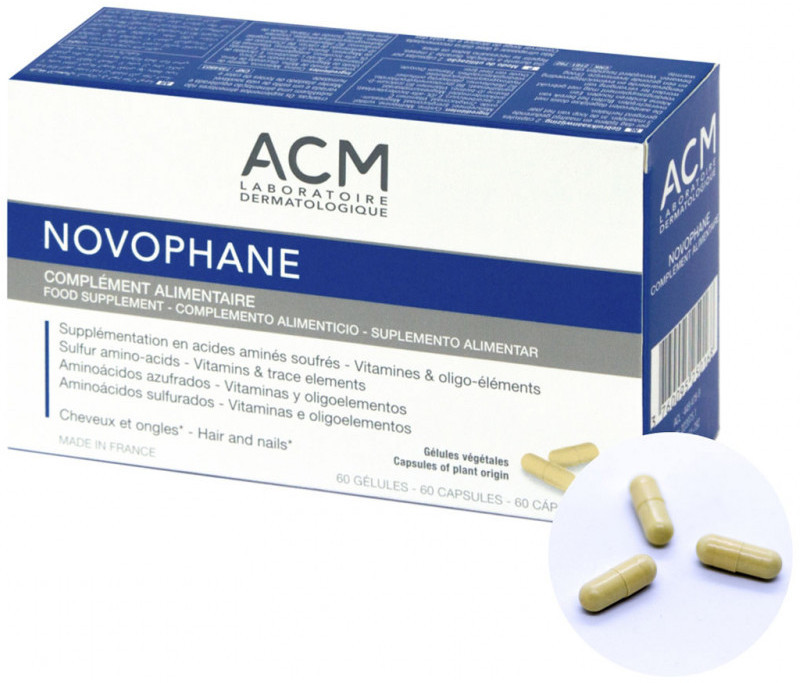 Капсулы от выпадения волос «Novophane» | ACM Laboratoire Dermatologique