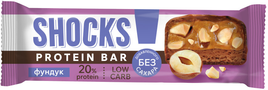 Батончик «Фундук» | Shocks | FitnesShock
