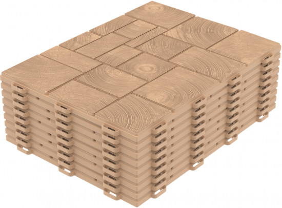 Плитка модульная садовая «Брус»