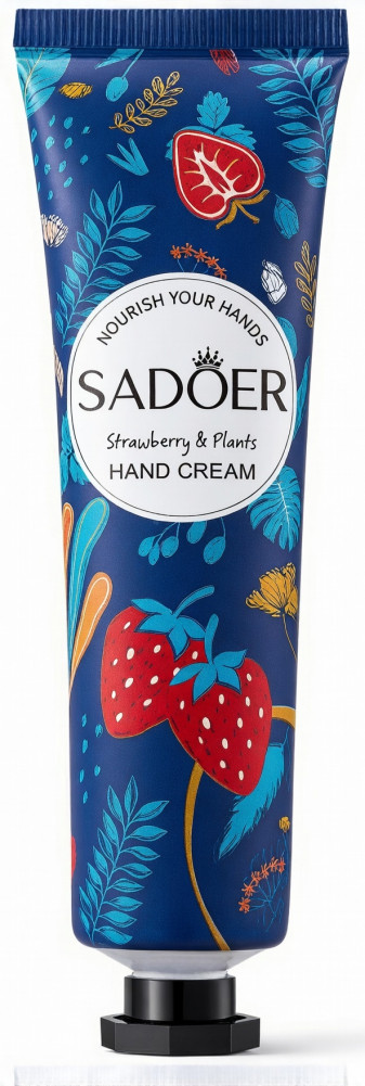 Увлажняющий крем для рук с клубникой «Strawberry Plant Extract Hand Cream» | SADOER