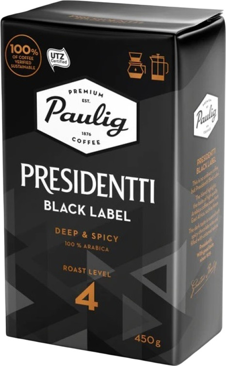 Кофе молотый «Presidentti» | Black Label | Paulig