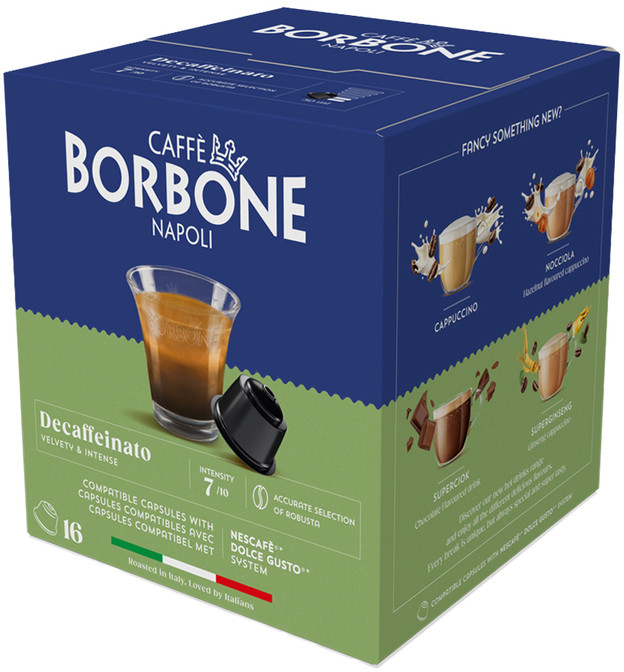 Кофе в капсулах без кофеина | Decaffeinato | Caffè Borbone