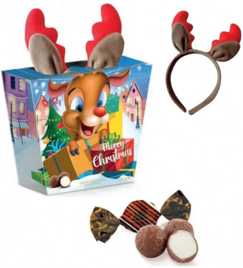 Подарочный набор с конфетами и аксессуаром «Merry Christmas»