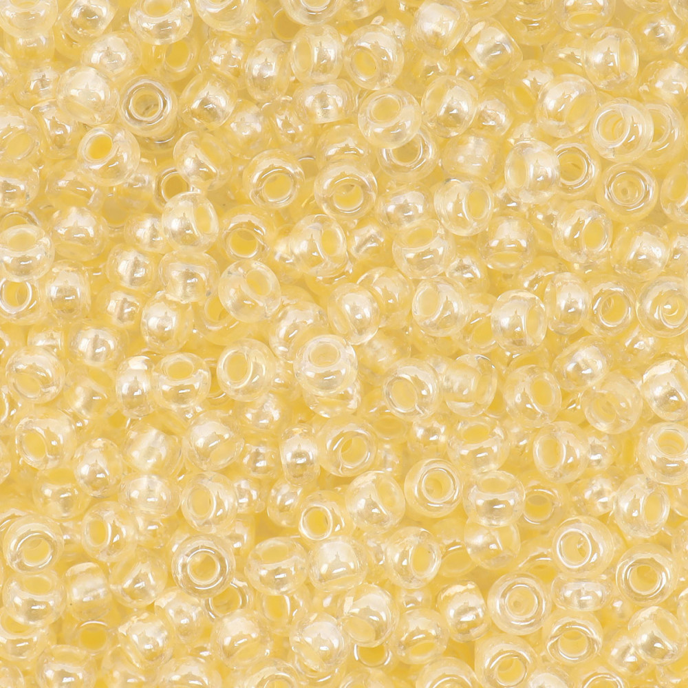 Бисер прозрачный с перламутровым цветным центром, цвет 382PY | Preciosa