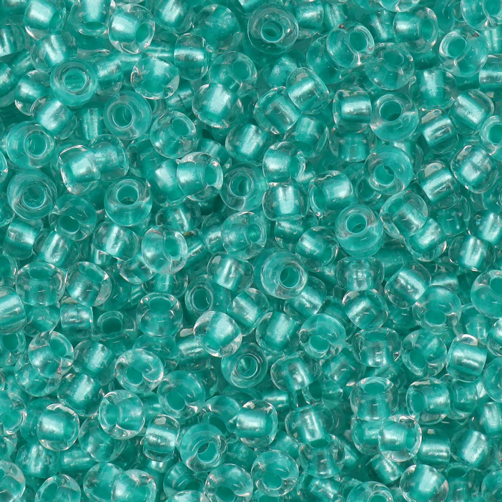 Бисер прозрачный с перламутровым цветным центром, цвет 38958 | Preciosa