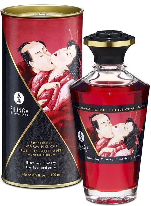 Масло массажное интимное с ароматом вишни | Shunga
