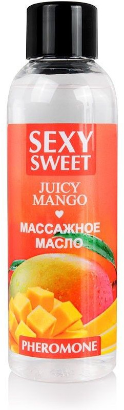 Масло массажное с феромонами и ароматом манго Sexy Sweet Juicy Mango | Биоритм