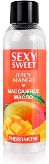 Масло массажное с феромонами и ароматом манго Sexy Sweet Juicy Mango