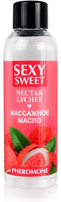 Масло массажное с феромонами и ароматом личи Sexy Sweet Nectar Lychee  | Биоритм