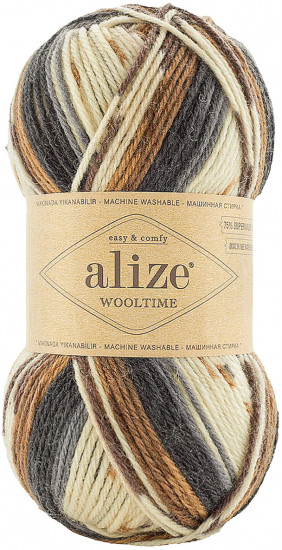 Пряжа для вязания «Wooltime», цвет 11024 секционный