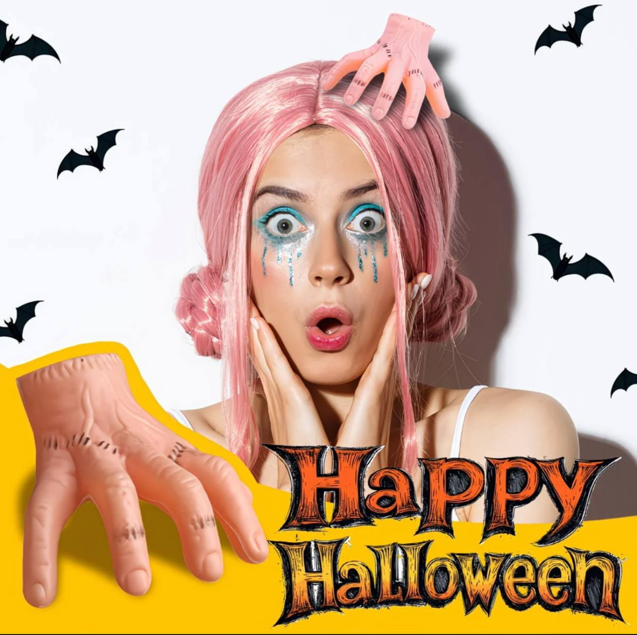 Заколка для волос «Страшная кисть руки» | Halloween Collection