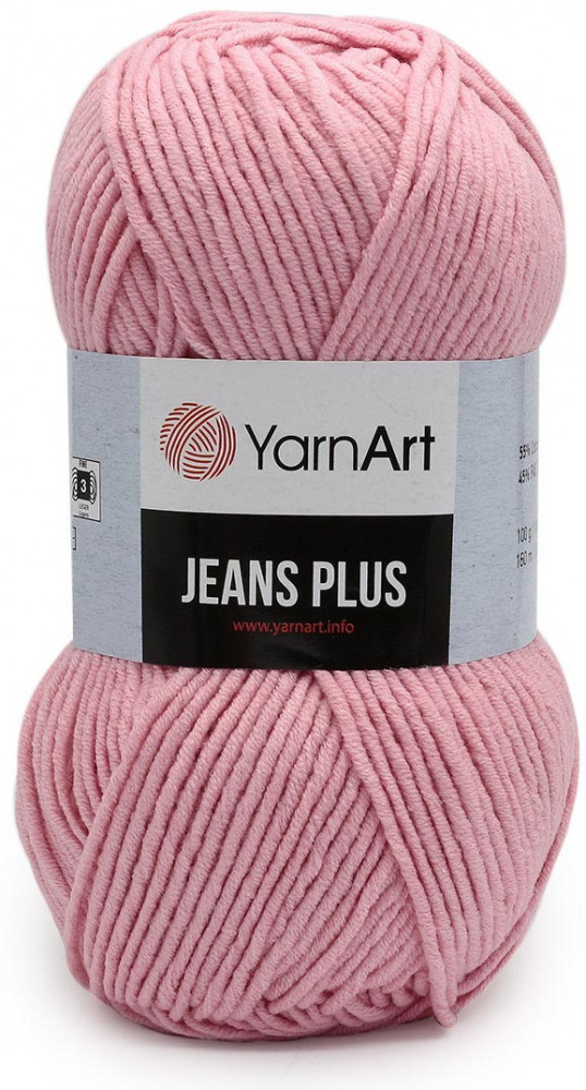 Пряжа для вязания «Jeans Plus», 36 Розовый | YarnArt