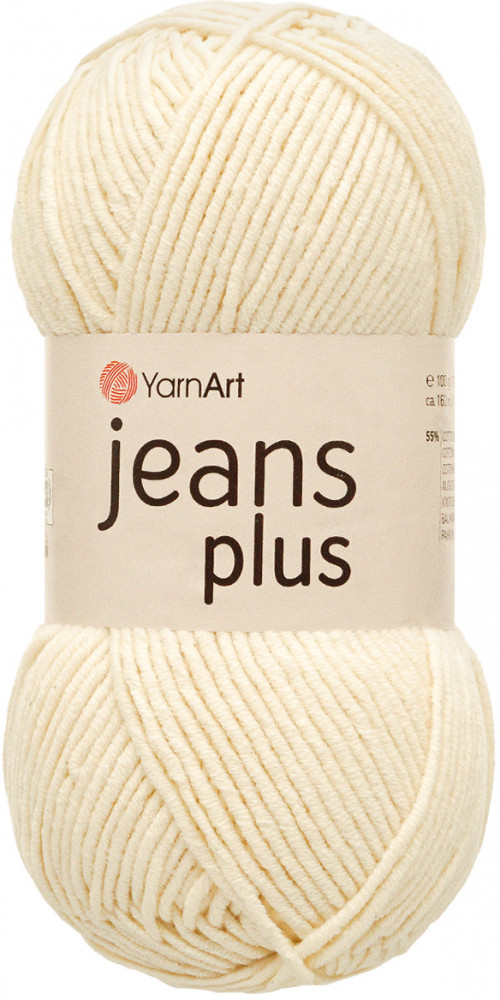 Пряжа для вязания «Jeans Plus», 03 Молочный | YarnArt