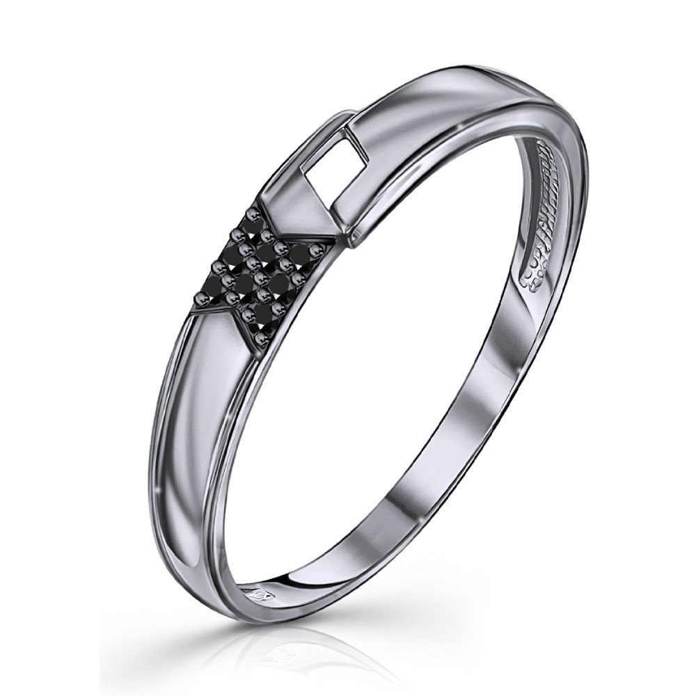 Кольцо из серебра с фианитами | Lucente Silver