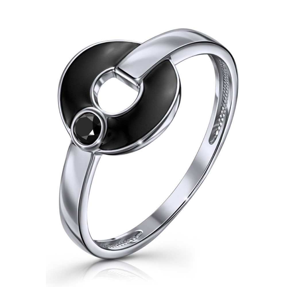 Кольцо из серебра с фианитом | Lucente Silver