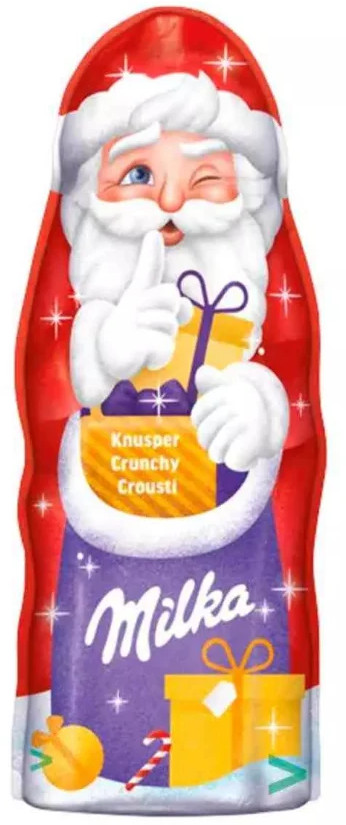 Фигурка из шоколада «Дед Мороз Crispy» | Milka