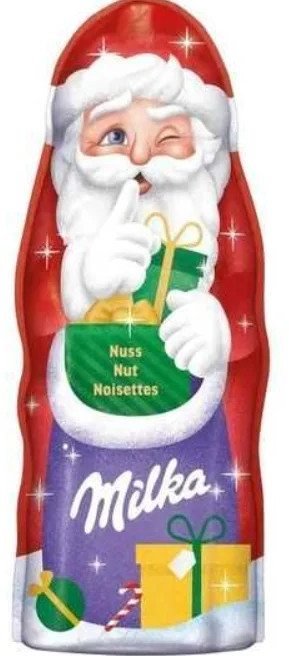Фигурка из шоколада «Дед Мороз Nut» | Milka