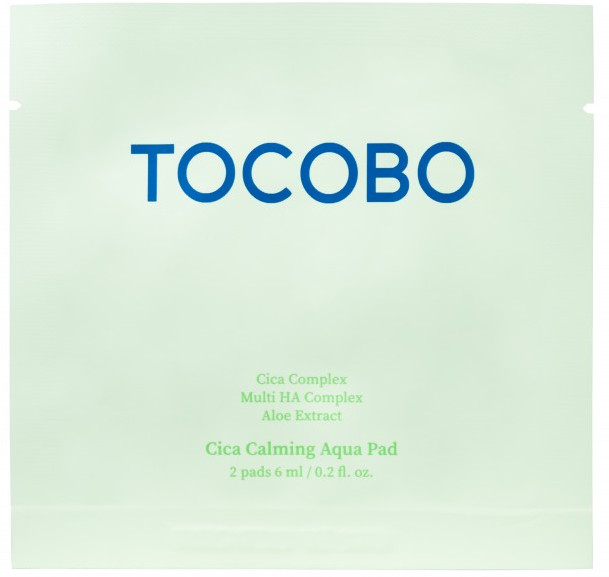 Успокаивающие аква-пэды для лица с центеллой «Cica Calming Aqua Pad» | Tocobo