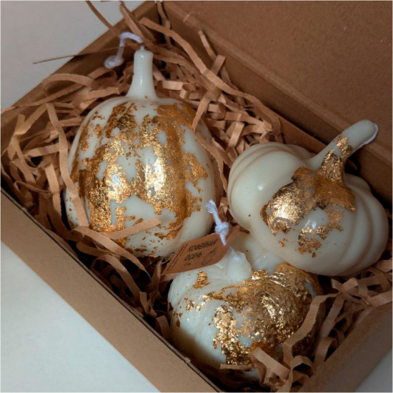 Свечи с ароматом кофе «Золотые тыквы»