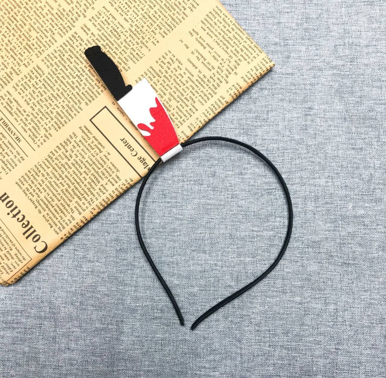 Ободок «Кровавый нож в голове» | Halloween Collection